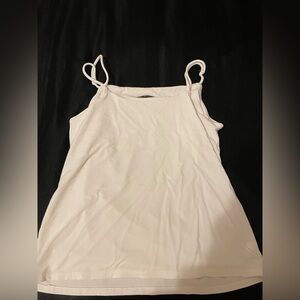 Small Banana Republic White Tank Top W/Built In Bra